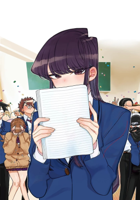 Plantilla de meme Komi Notebook