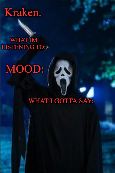 Plantilla de meme kraken. ghost face temp
