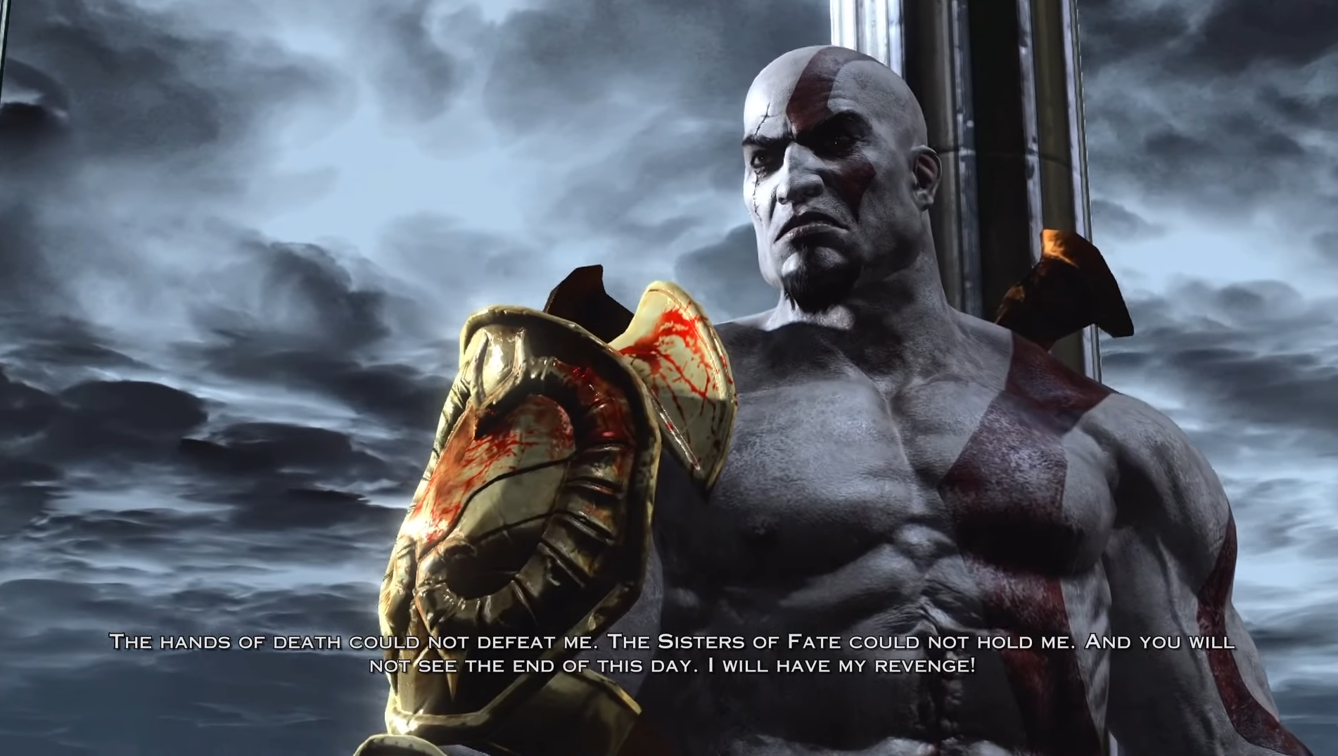 Plantilla de meme Kratos Speech