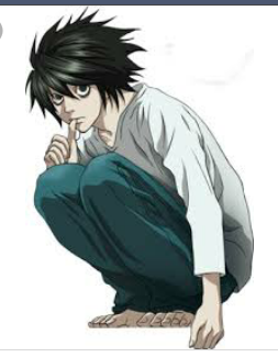 Plantilla de meme L lawliet