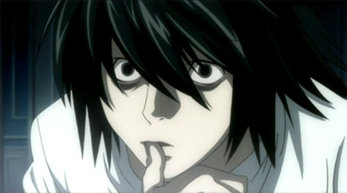 Plantilla de meme L Lawliet Analyzing