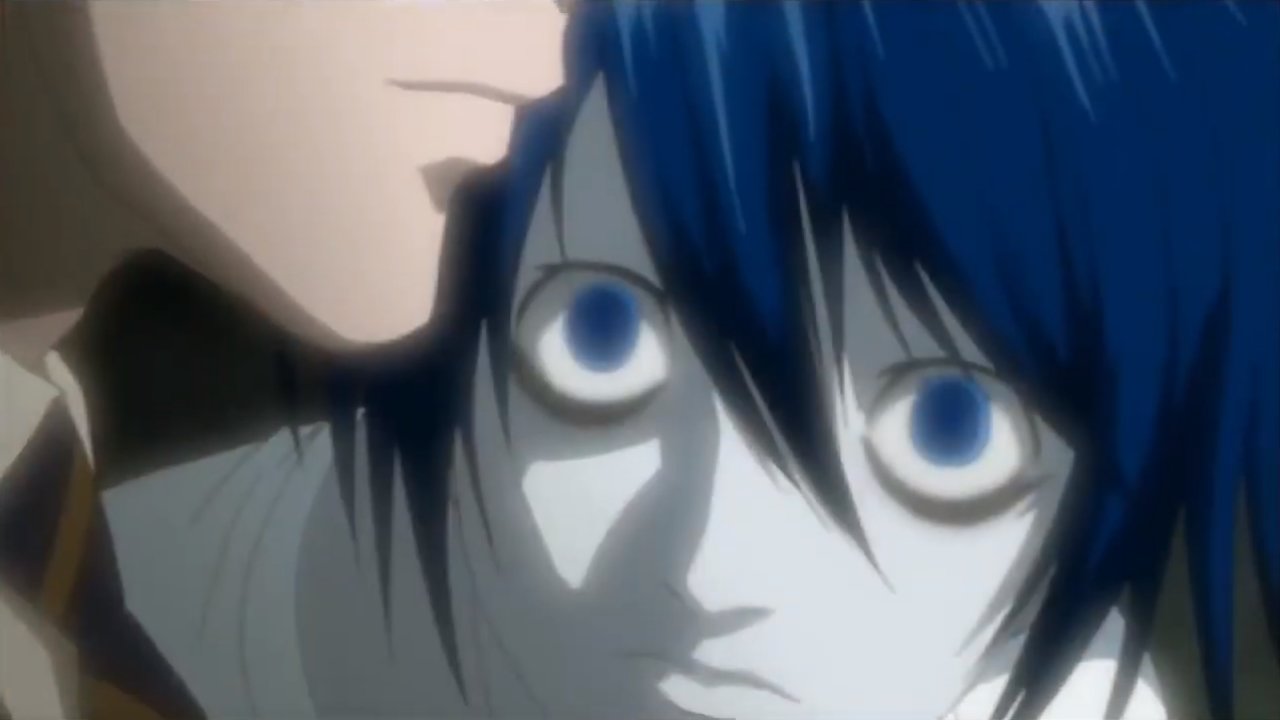 L watching Light meme template