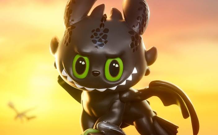 Template meme Labubu Toothless