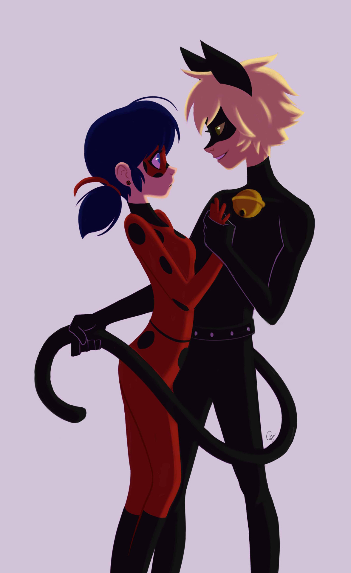 Plantilla de meme LadyBug And Cat Noir