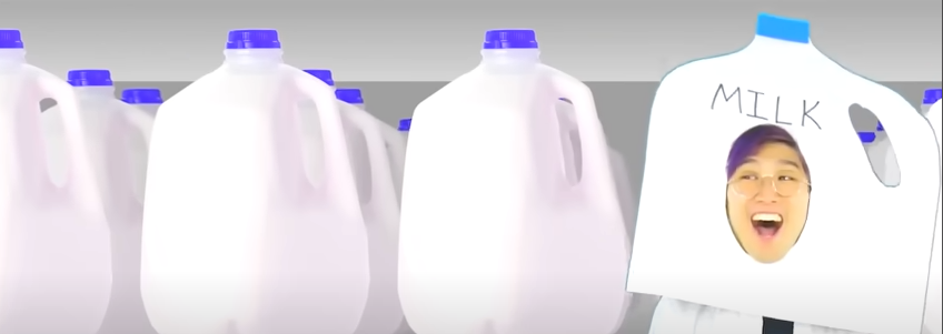 Template meme Lankybox Milk Meme