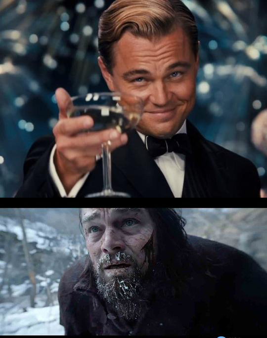 Template meme leo before after
