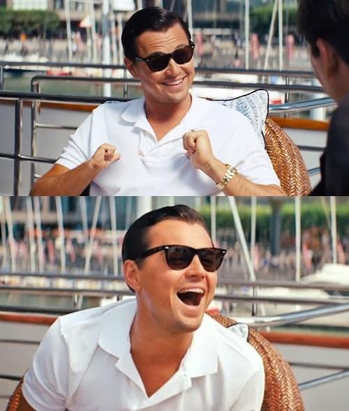 Template meme Leonardo Dicaprio Wolf Of Wall Street