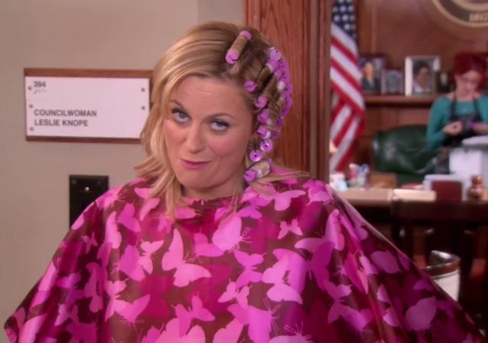 Plantilla de meme leslie knope perm