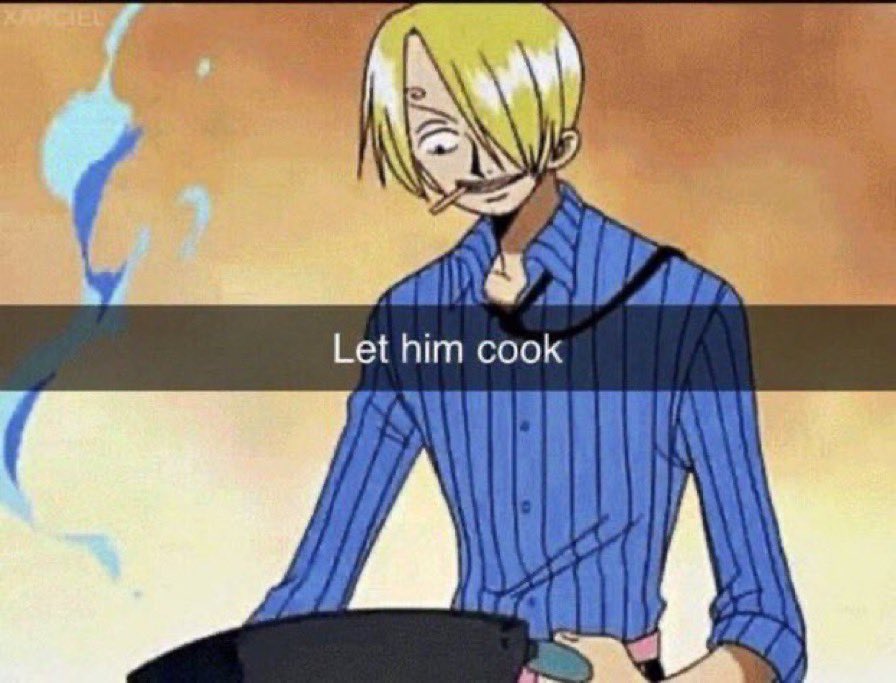 Plantilla de meme Let him cook