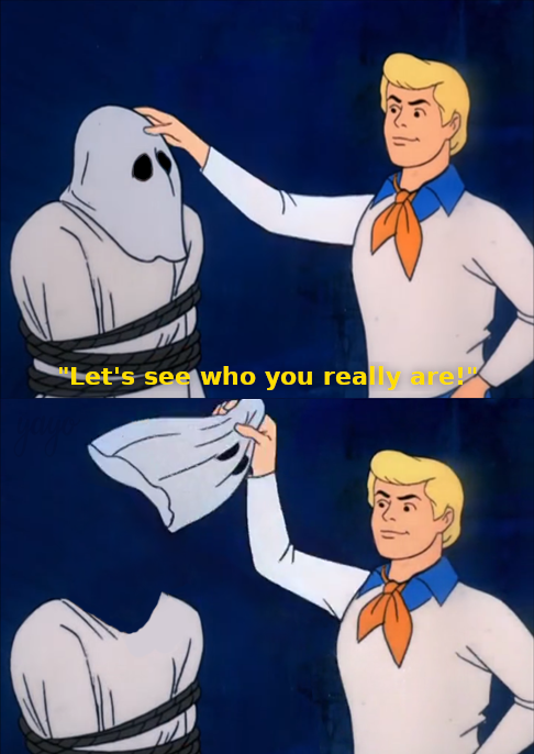 Plantilla de meme lets see who you really are