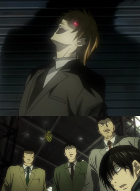 Plantilla de meme Light Yagami laugh