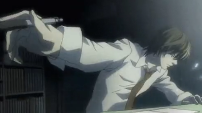 Plantilla de meme light yagami writing