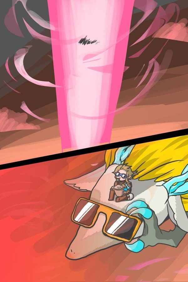 Plantilla de meme Link and Zelda (Light Dragon) watching Ganondorf's defeat
