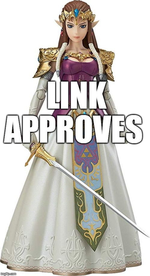 Plantilla de meme Link Aproves
