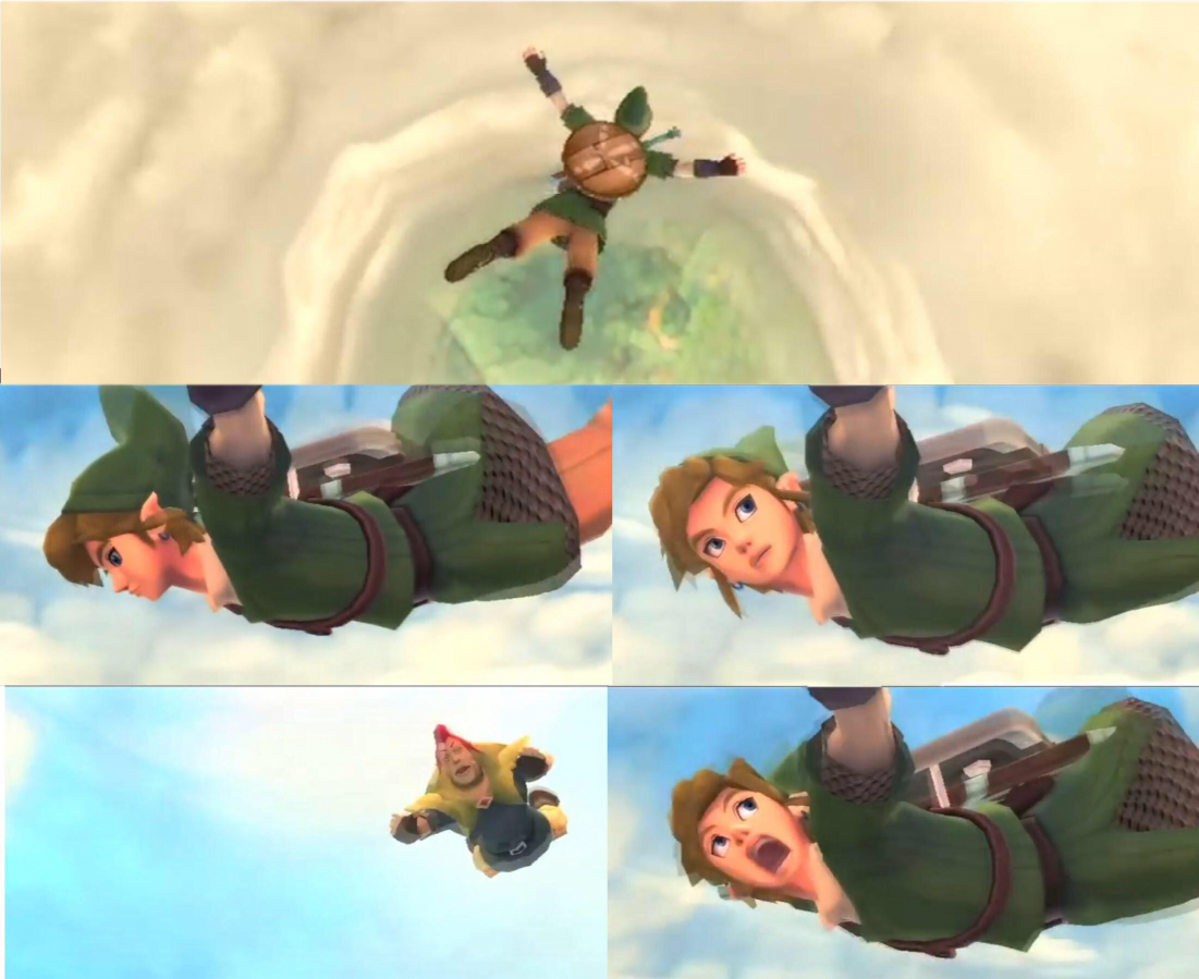 Plantilla de meme Link Falling