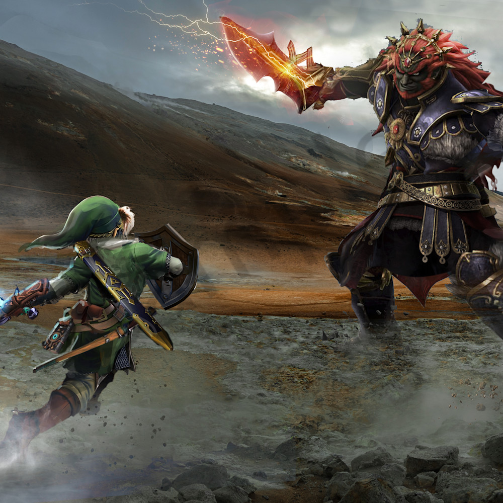 Template meme Link V.S. Ganondorf