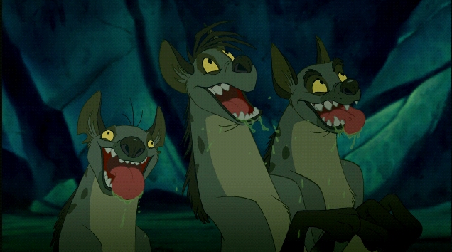 Plantilla de meme lion king hyenas