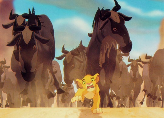 Plantilla de meme Lion King Stampede