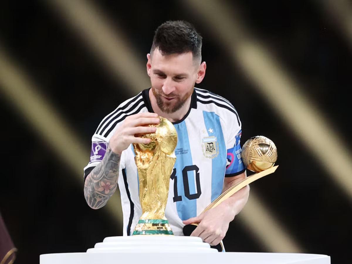 Plantilla de meme Lionel Messi Wins World Cup