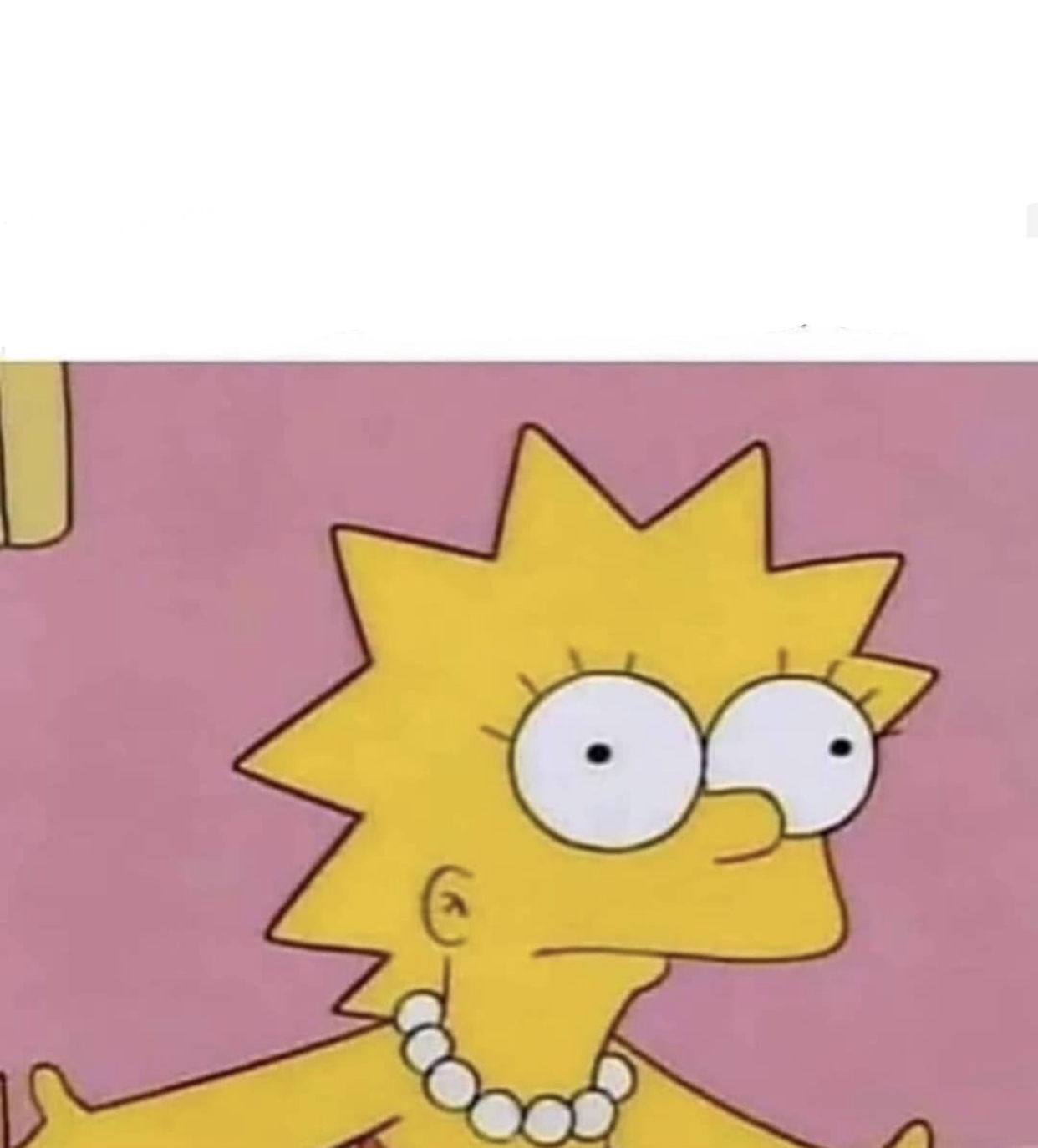 Plantilla de meme Lisa Simpson Come at me