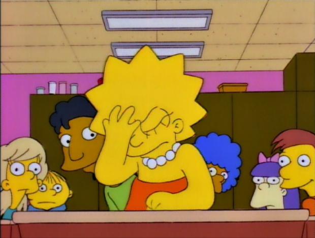 Plantilla de meme Lisa Simpson Facepalm