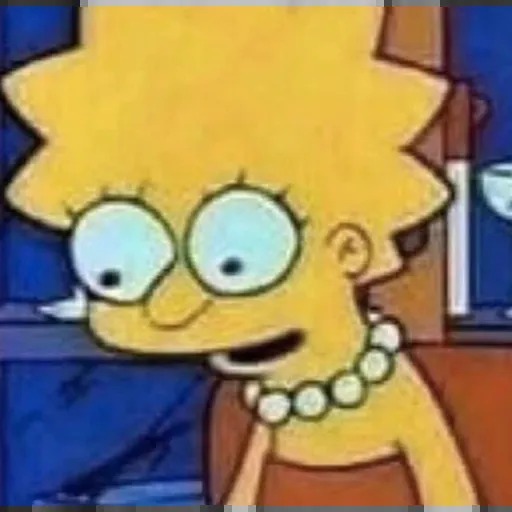 Plantilla de meme Lisa Simpson Looking Down