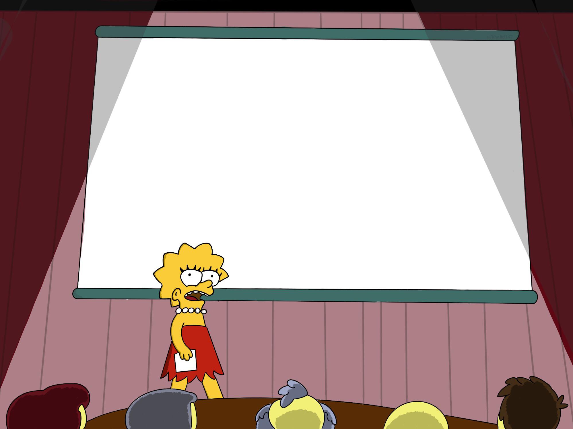 Plantilla de meme Lisa Simpson Presents in HD