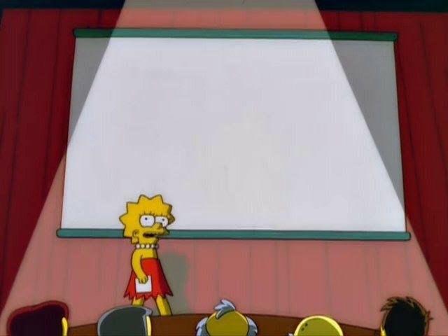 Plantilla de meme Lisa Simpson's Presentation