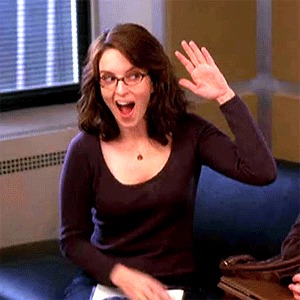 Plantilla de meme liz lemon self high five