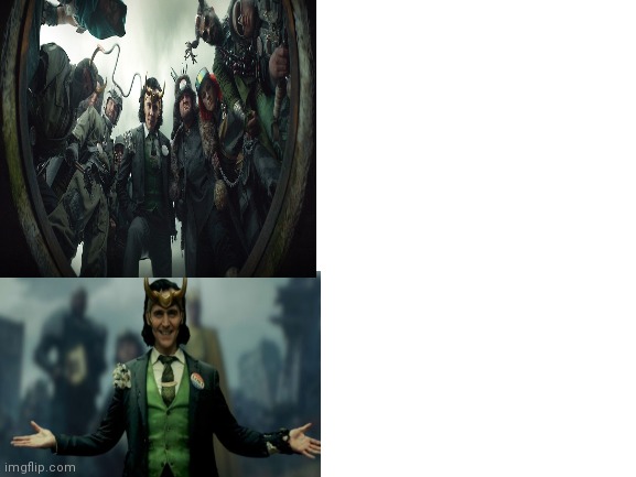 Template meme Loki hotline bling