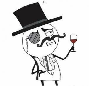Plantilla de meme Lord Meme with wine