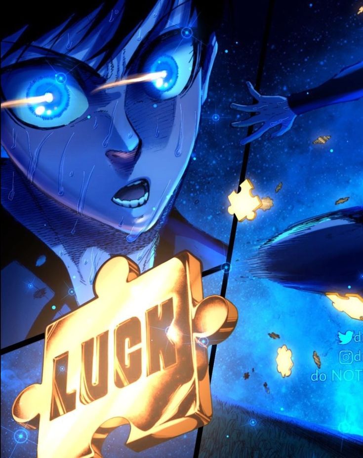 Plantilla de meme luck panel blue lock