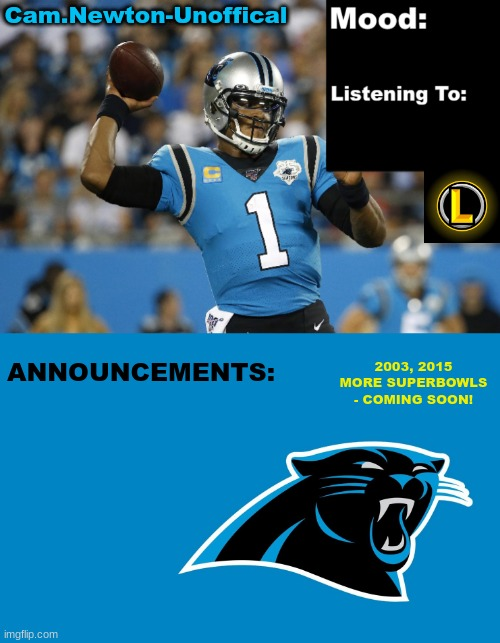 LucotIC's Cam Newton Template (12#) meme template