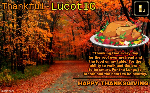 Template meme LucotIC THANKSGIVING announcement temp (11#)