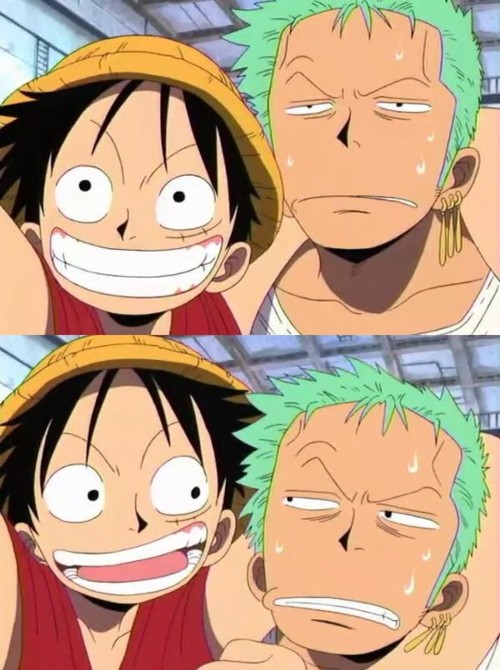 Template meme luffy and zoro