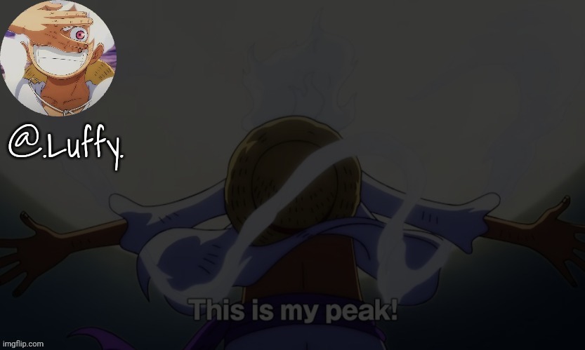 Template meme Luffy announcement template V1