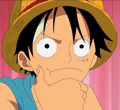 Template meme Luffy focused