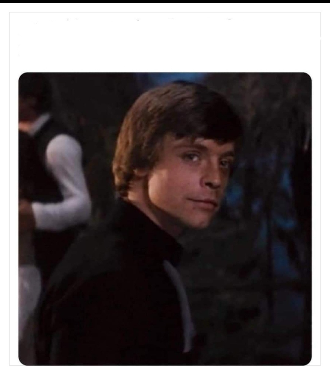 Plantilla de meme Luke Skywalker look back