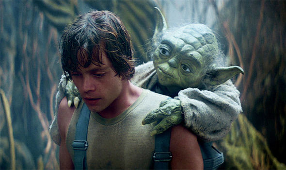 Luke Yoda Dagobah backpack meme template