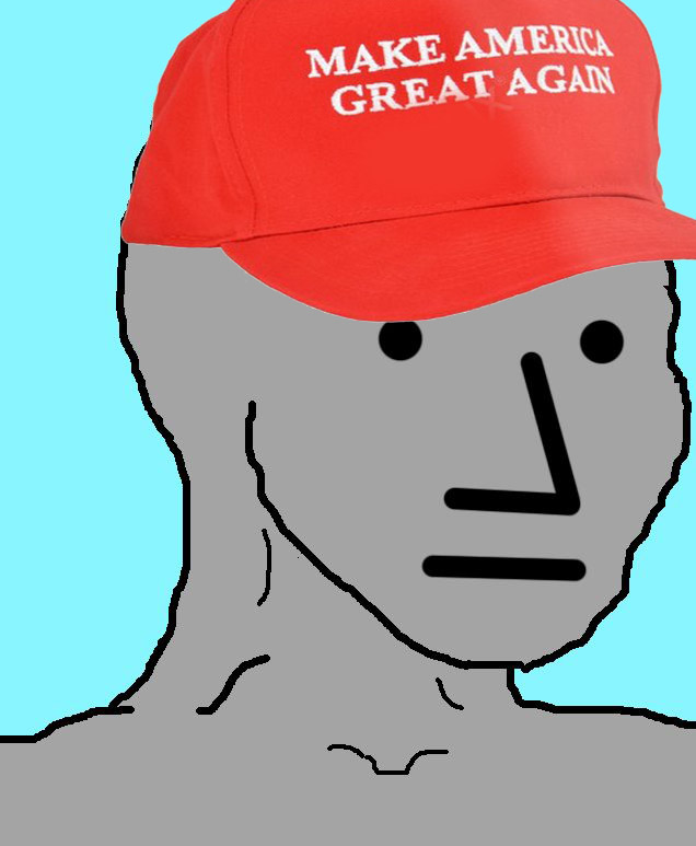 Plantilla de meme MAGA NPC
