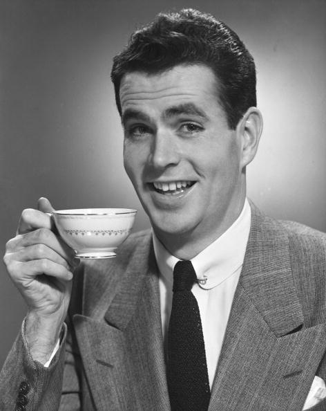 Plantilla de meme Man drinking coffee