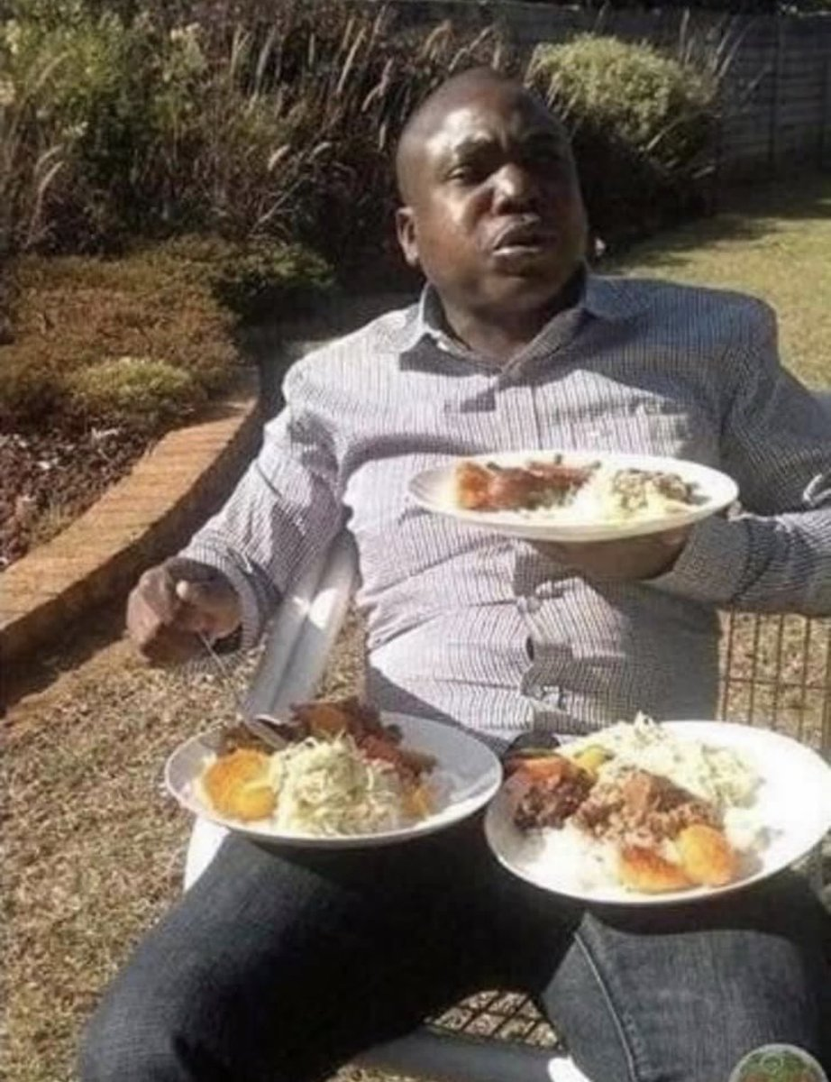 Template meme Man Eating From Three Plates