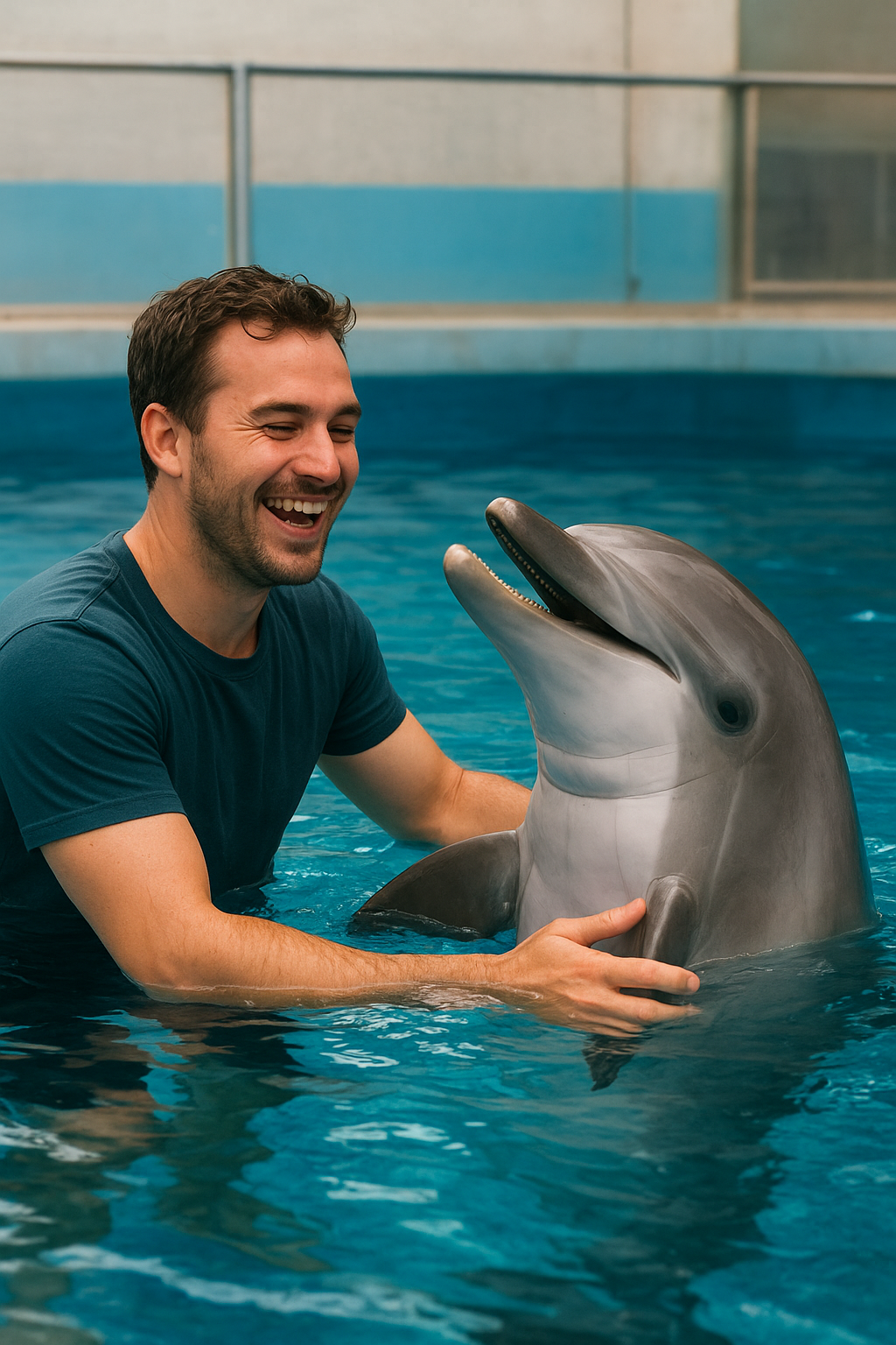 Plantilla de meme Man with Porpoise