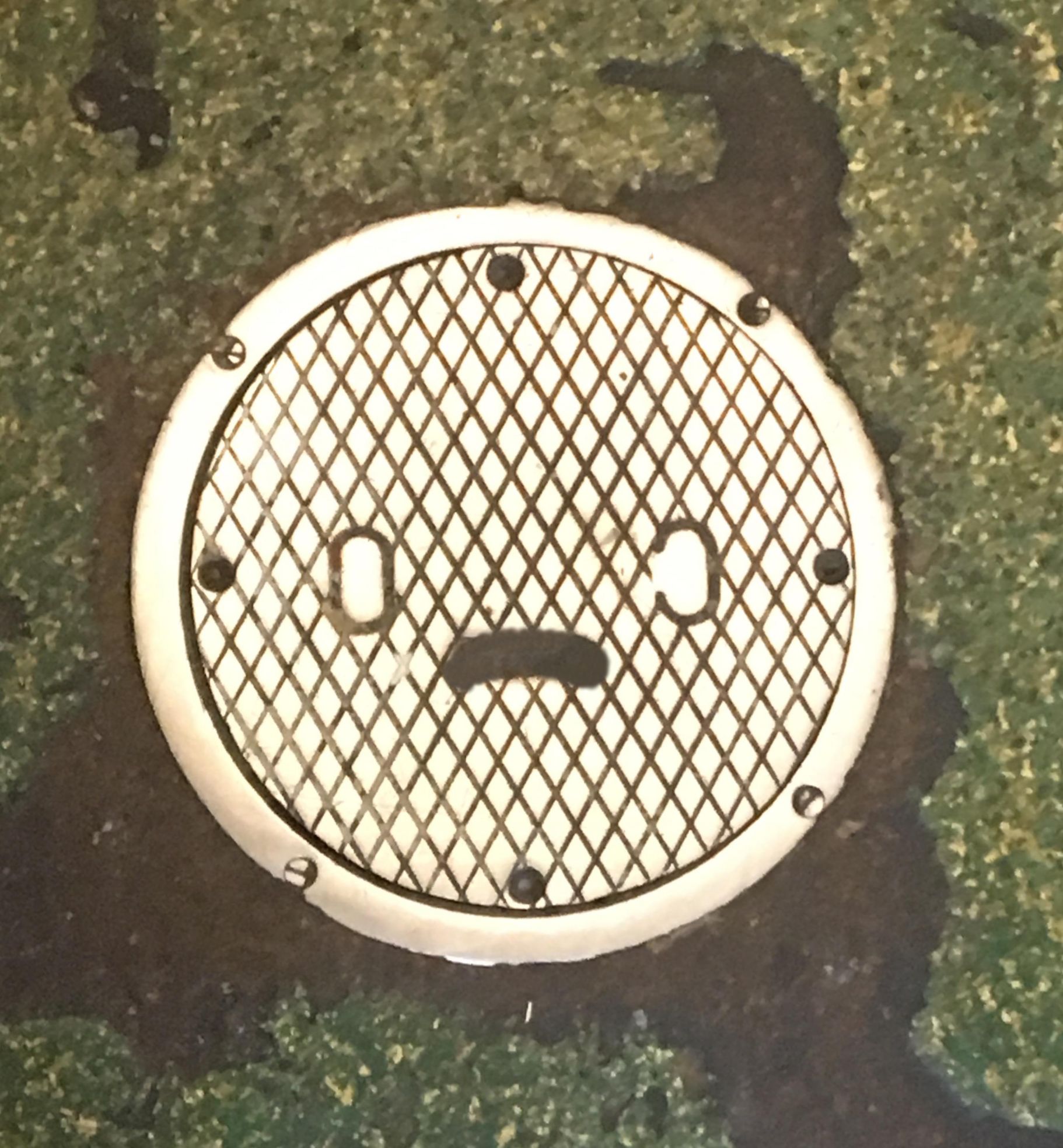 Plantilla de meme manhole cover sad