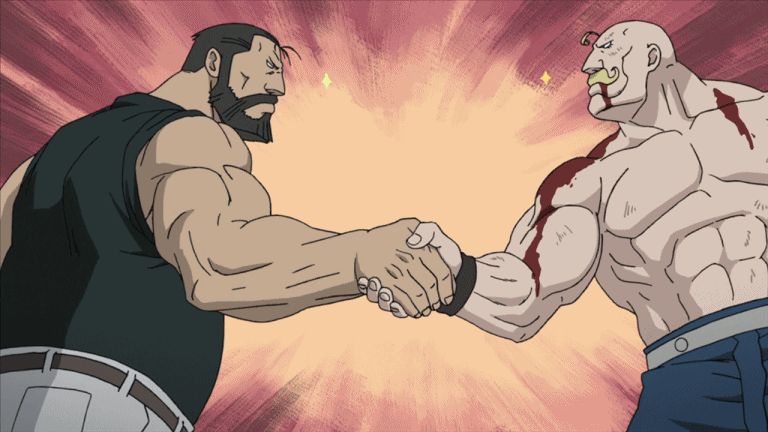 Plantilla de meme Manly Handshake
