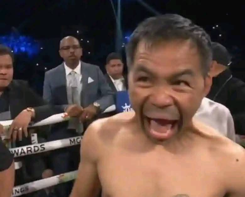 Plantilla de meme Manny Pacquiao freaky