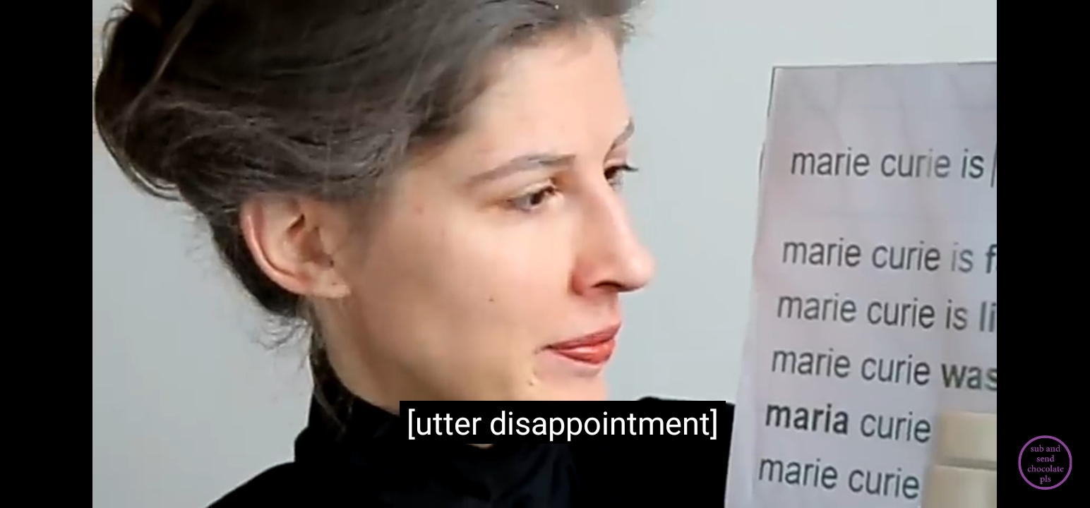 Template meme Marie curie Skłodowska being utterly disappointed at us