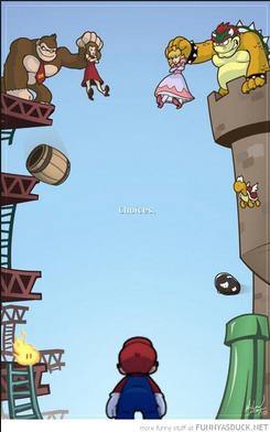 Template meme Mario, DK, and Bowser