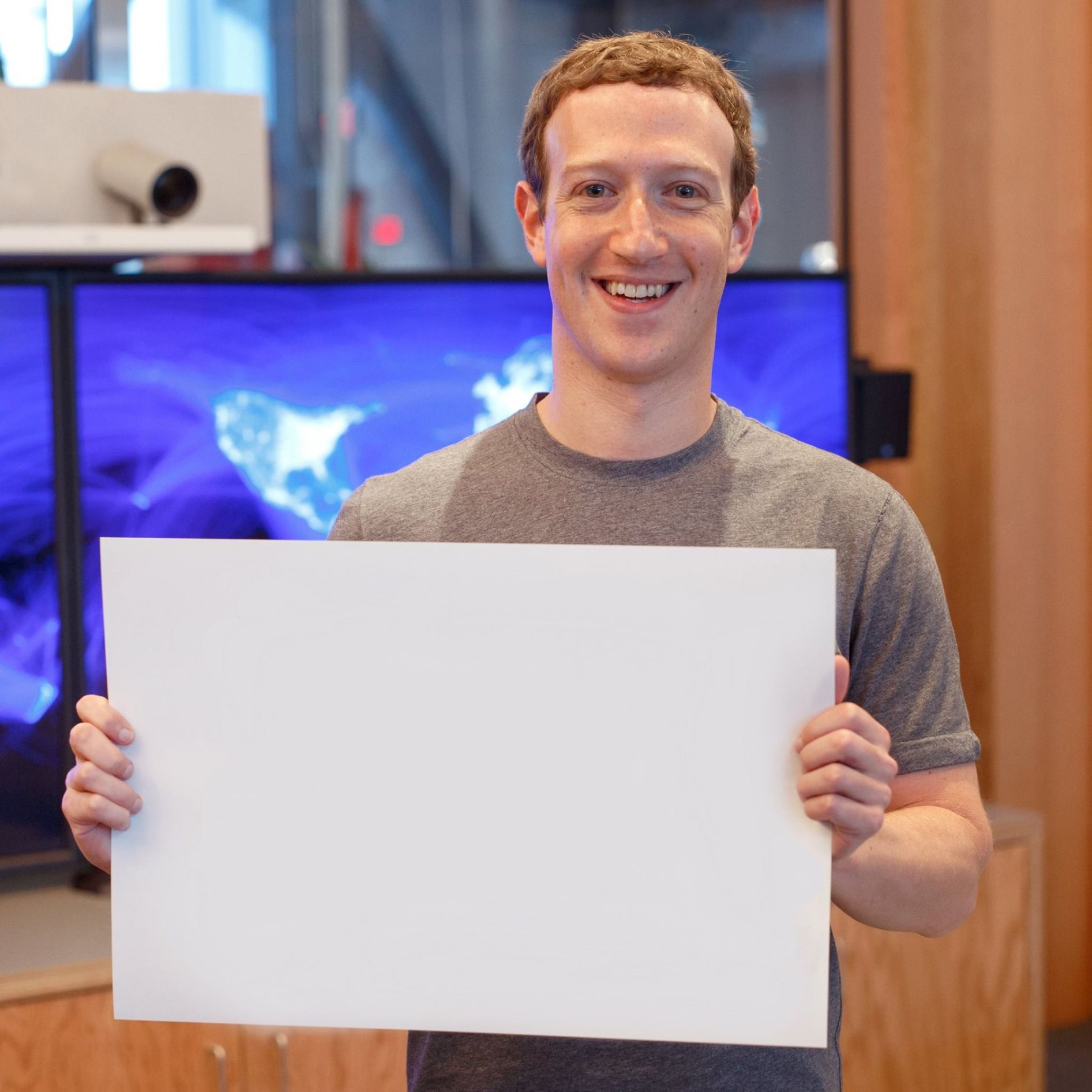 Template meme Mark Zuckerberg Blank Sign