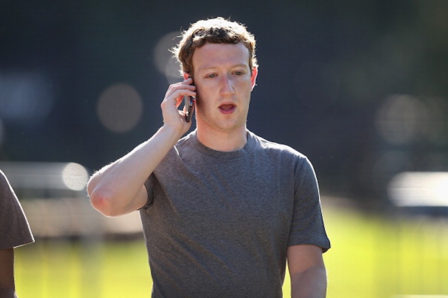 Template meme Mark Zuckerberg on phone